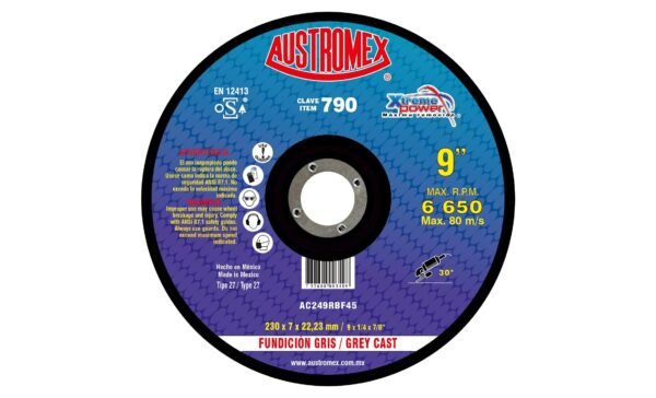 DISCO DESB 790 9X1/4X7/8AUSTROMEX FUND GRIS T27 XTREME