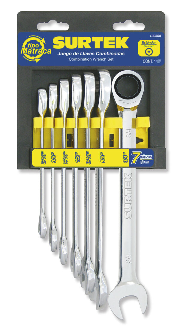 JGO 7 LLAVES COMB MATRACA STD