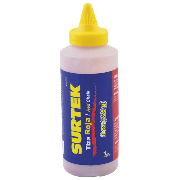 TIZA ROJA DE 8OZ (226G)SURTEK.