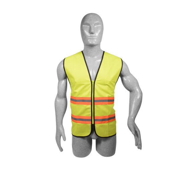 CHALECO DE SEGURIDAD 137498NARANJA  SURTEK CON CIERRE
