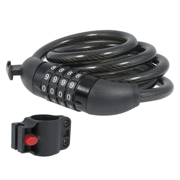 CANDADO DE CABLE 8MMX1.20M 15CN LOCK COMBINACION