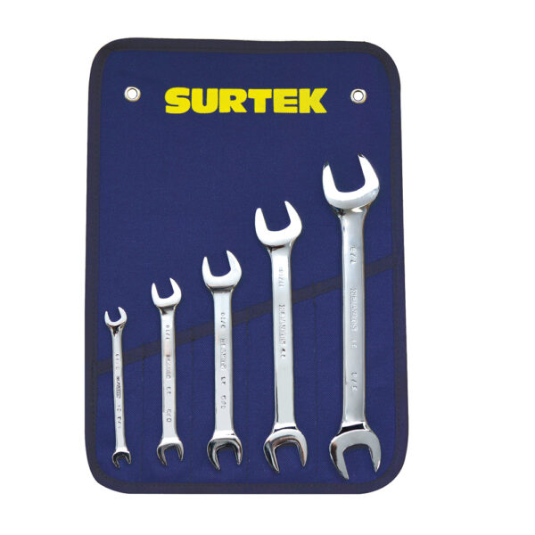 JGO 5 LLAVES ESPANOLAS 205SURTEK 1/2X5/16 A 3/4X7/8"