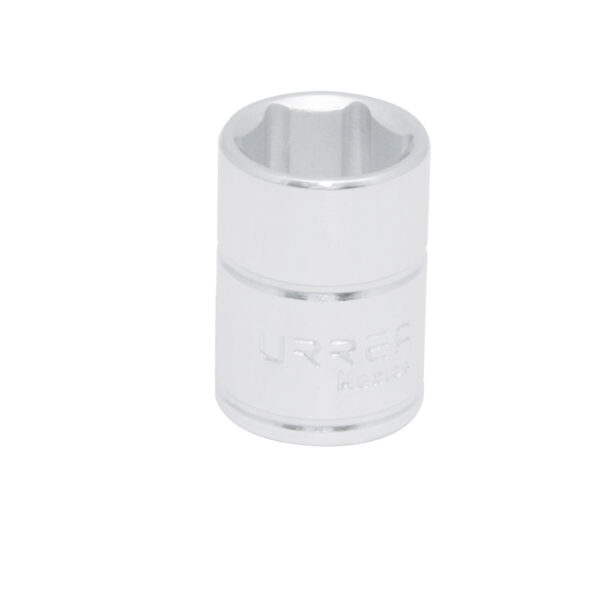 DADO 1/4X3/8" URREA 47126 PTS CORTO CROMADO