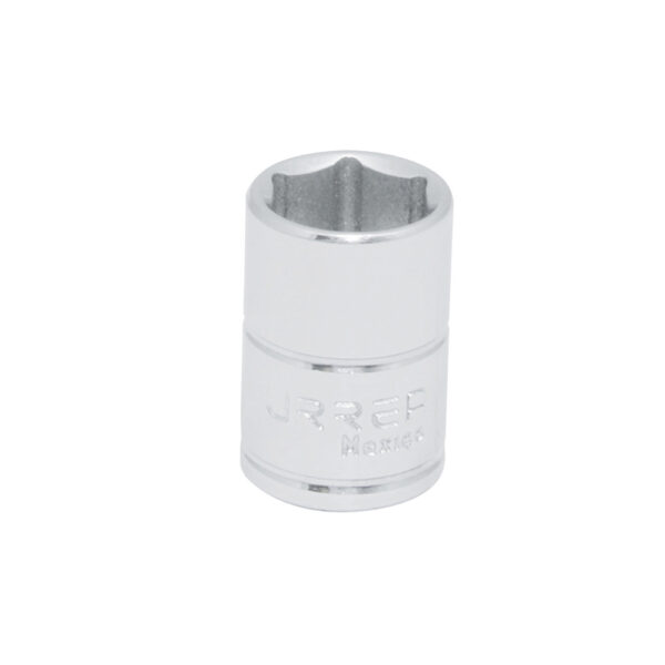 DADO 1/4"X13MM URREA 4713M6 PTS CORTO CROMADO