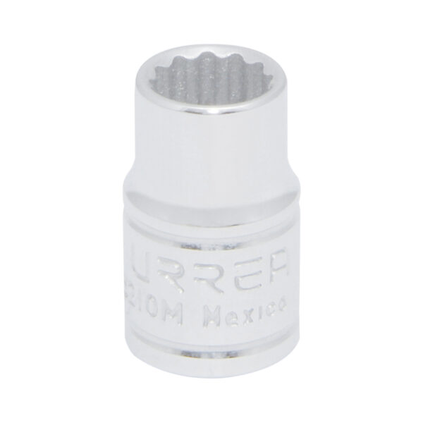 DADO 3/8"X10MM URREA 5210M12 PTS CORTO CROMADO