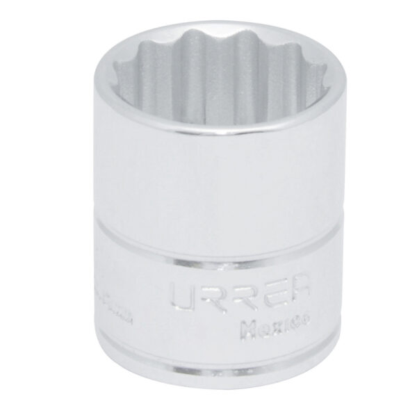 DADO 3/8X1/2" URREA 521612 PTS CORTO CROMADO