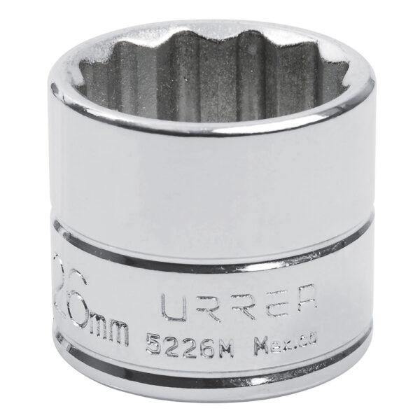 DADO 3/8"X26MM URREA 5226M12 PTS CORTO CROMADO