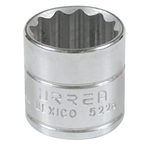 DADO 3/8X7/8" URREA 522812 PTS CORTO CROMADO