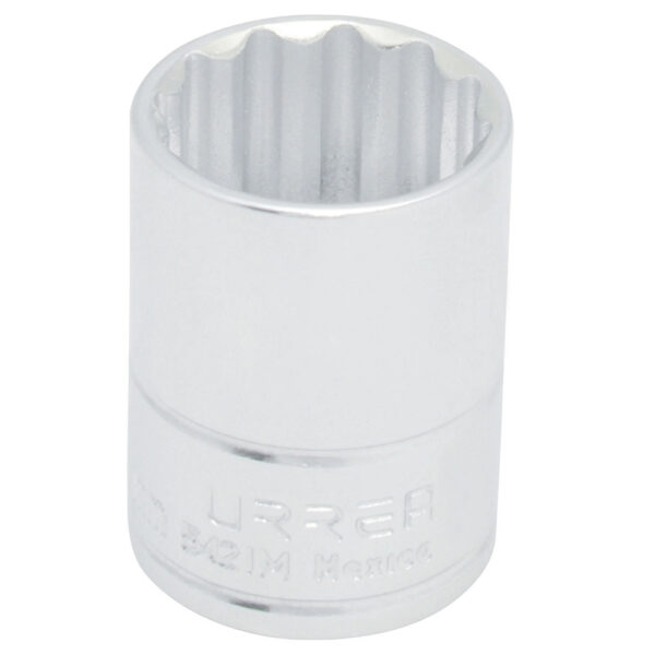 DADO 1/2"X29MM URREA 5429M12 PTS CORTO CROMADO