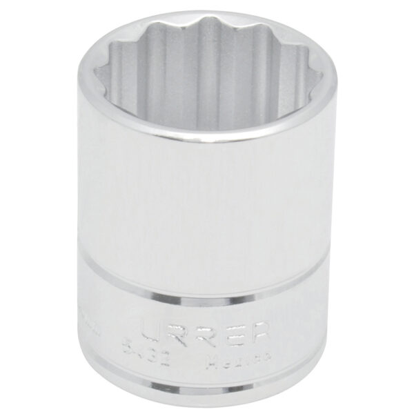 DADO 1/2X1" URREA 543212 PTS CORTO CROMADO