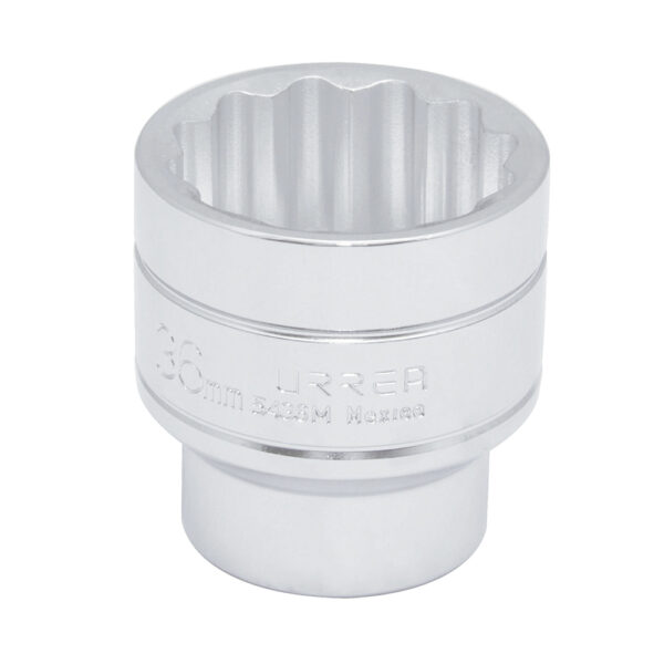 DADO 1/2"X36MM URREA 5436M12 PTS CORTO CROMADO