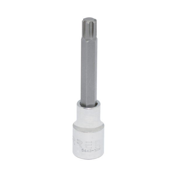 DADO 1/2"XM10 URREA 5443-10MPUNTA RIBE CROMADO