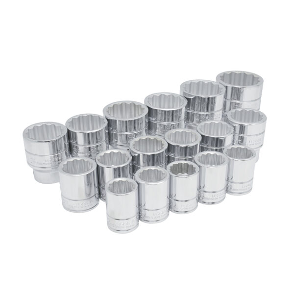 JGO DADOS 3/4" 22A50MM 55205URREA 17PZ 12 PTS CORTOS CRO