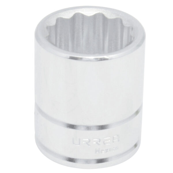 DADO 3/4"X30MM URREA 5530M12 PTS CORTO CROMADO