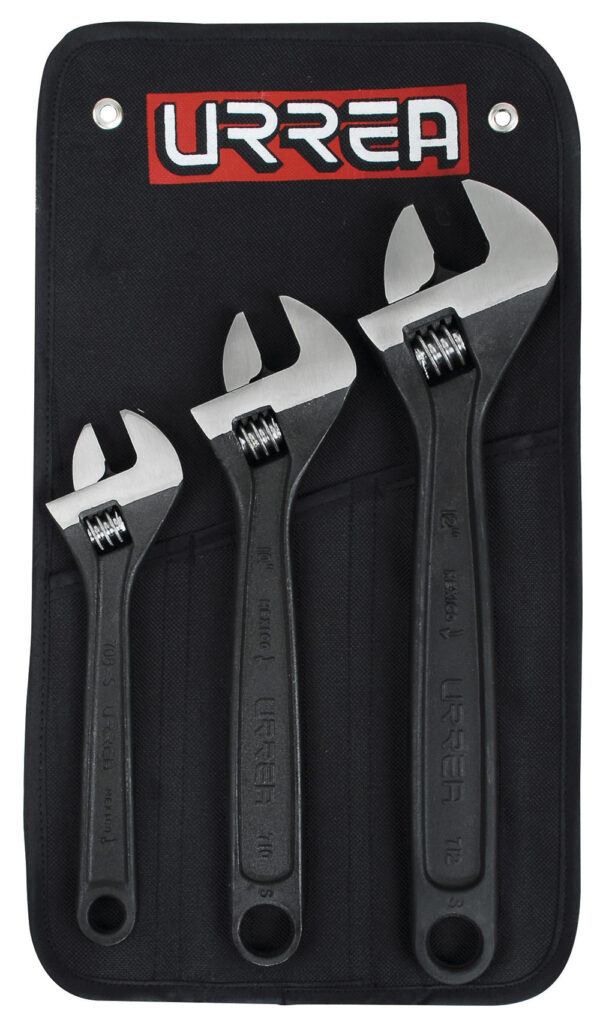 JGO 3 LLAVES AJUSTABLES 795SURREA NEGRAS 8 10 Y 12"