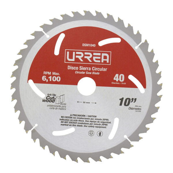 DISCO DSM1040 10 URREAP/SIERRA CIRC 40 DIENTES