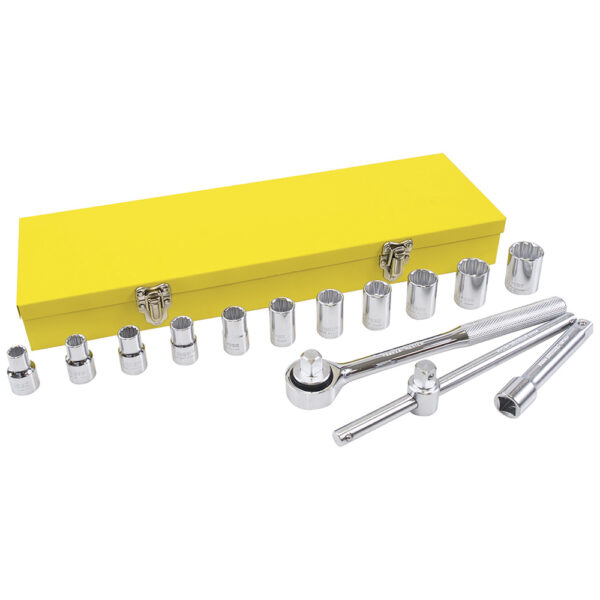 AUTOCLE METRICO 14PZA F08MSURTEK CON CUADRO DE 1/2"