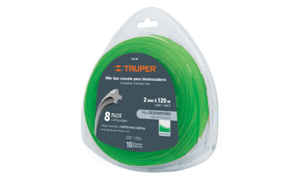 HILO HLB-80 2MM 120M TRUPER TIPO CRUCETA P/DESBROZADORA
