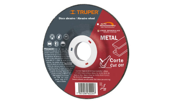DISCO ABT-556 3.2MM TRUPER P/CORTE DE METAL USO GRAL