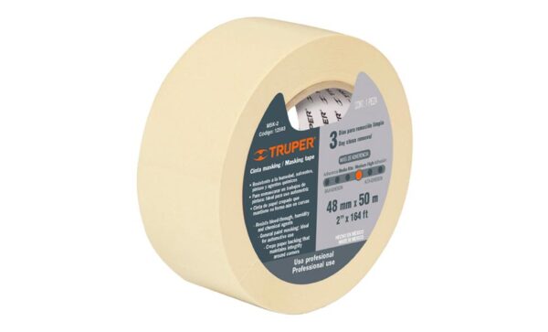CINTA MASKING TAPE MSK-2 48MMTRUPER .13MMX50M
