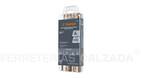 BROCA P/CONCRETO JBC-6 TRUPERC/6 PZ