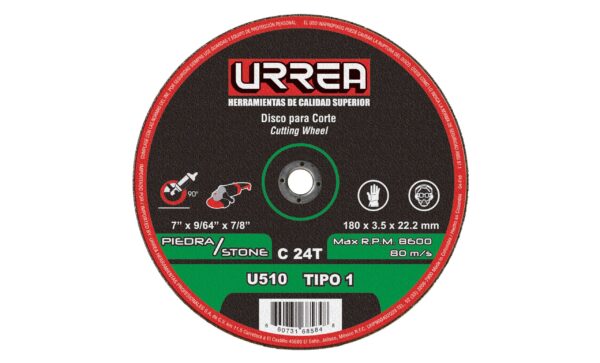 DISCO T/1 PIEDRA 7X9/64M/PESU510 URREA