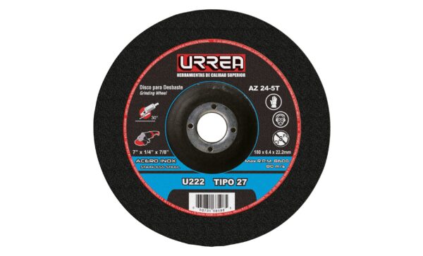 DISCO T/27 INOX7X1/4X7/8M/PESU222 URREA