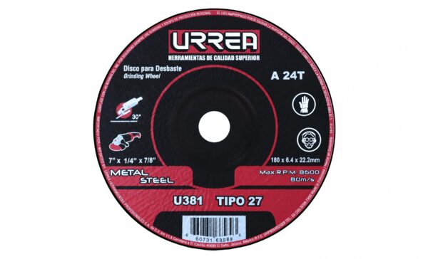 DISCO T/27 METAL 7X1/4M/PES U381 URREA