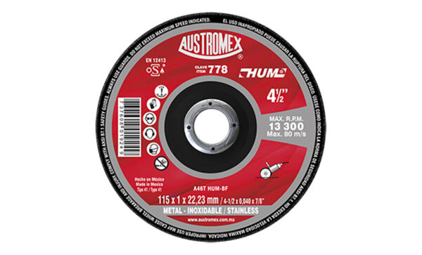 DISCO CORTE 778 115X1X22.23AUSTROMEX