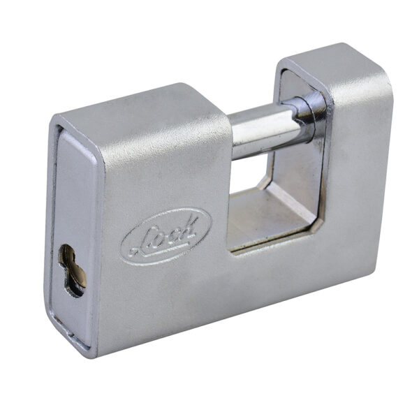CANDADO ACERO P/CORTINA 80MML22C80QCBB LOCK CROMO SATINADO