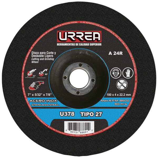 DISCO T/27 INOX 7X5/32E/PES U378 URREA