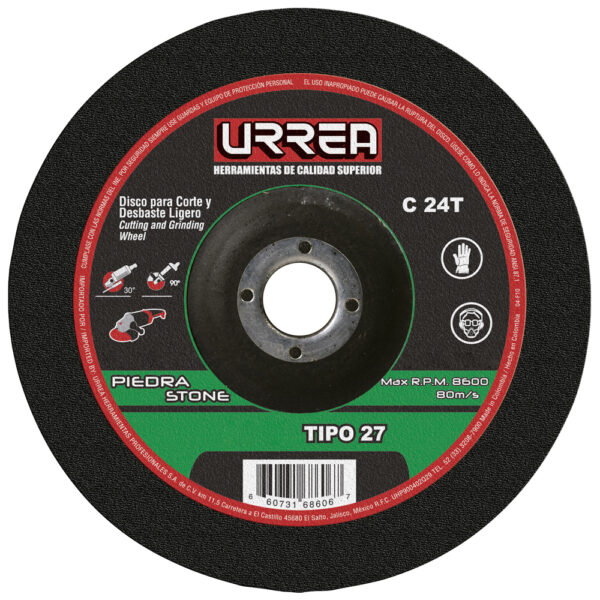 DISCO PIEDRA 41/2X1/8X7/8 T27MP U754 URREA