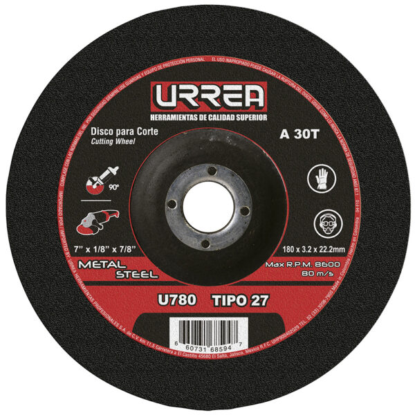 DISCO T/27 METAL 7X1/8 E/PESU780 URREA